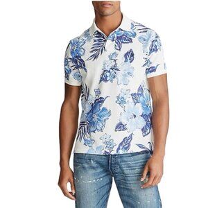 Polo Ralph Lauren Floral Polo Shirt Cotton Custom Slim Golf Preppy Top Print M